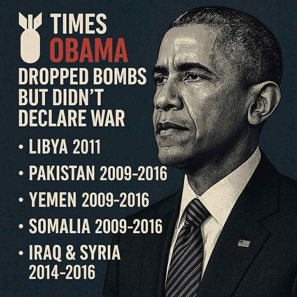 Remember when Obama dropped over 26,000 bombs in 7 different countries in his last year in office and not one Democrat complained about it?