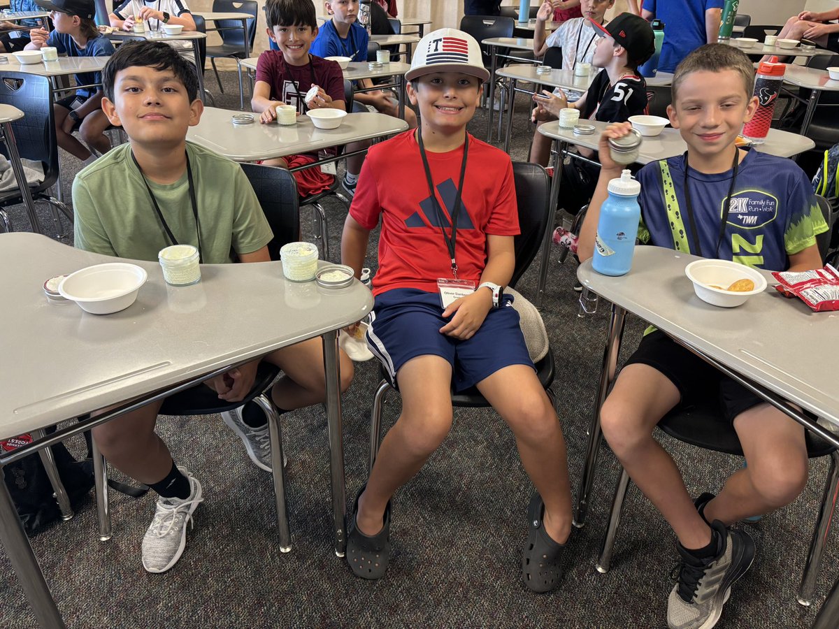 drsttx's tweet image. What a day at GT camp here in @TomballISD!! This year’s theme is medieval times, and we are making coats of arms, homemade butter and weaving tapestries. It’s going to be an amazing week!!!