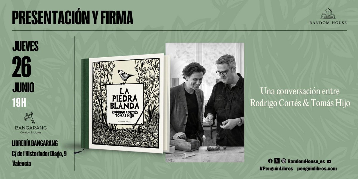 ¡#Valencia! ¡Este jueves! 📚✒️👇