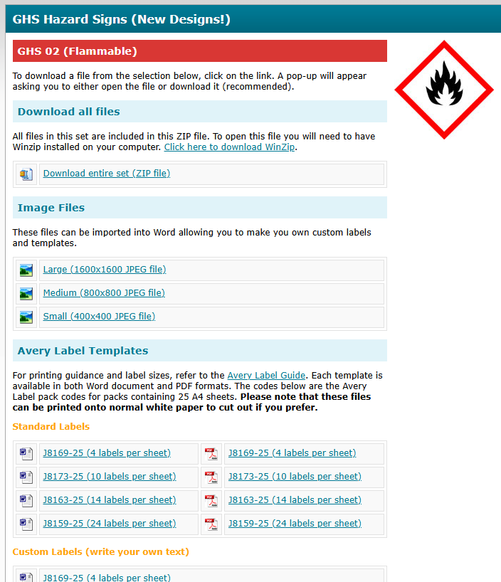 Relabelling chemical glassware this term? Our Signs &amp; Labels section contains hundreds of freely-downloadable hazard symbols in many shapes and sizes. preproom.org/labels-and-sig……We've done the hard work so you don't have to!