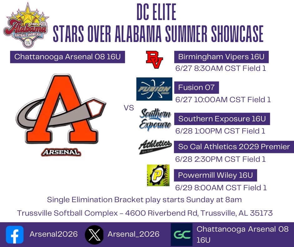 Chattanooga Arsenal 08 Softball tweet media
