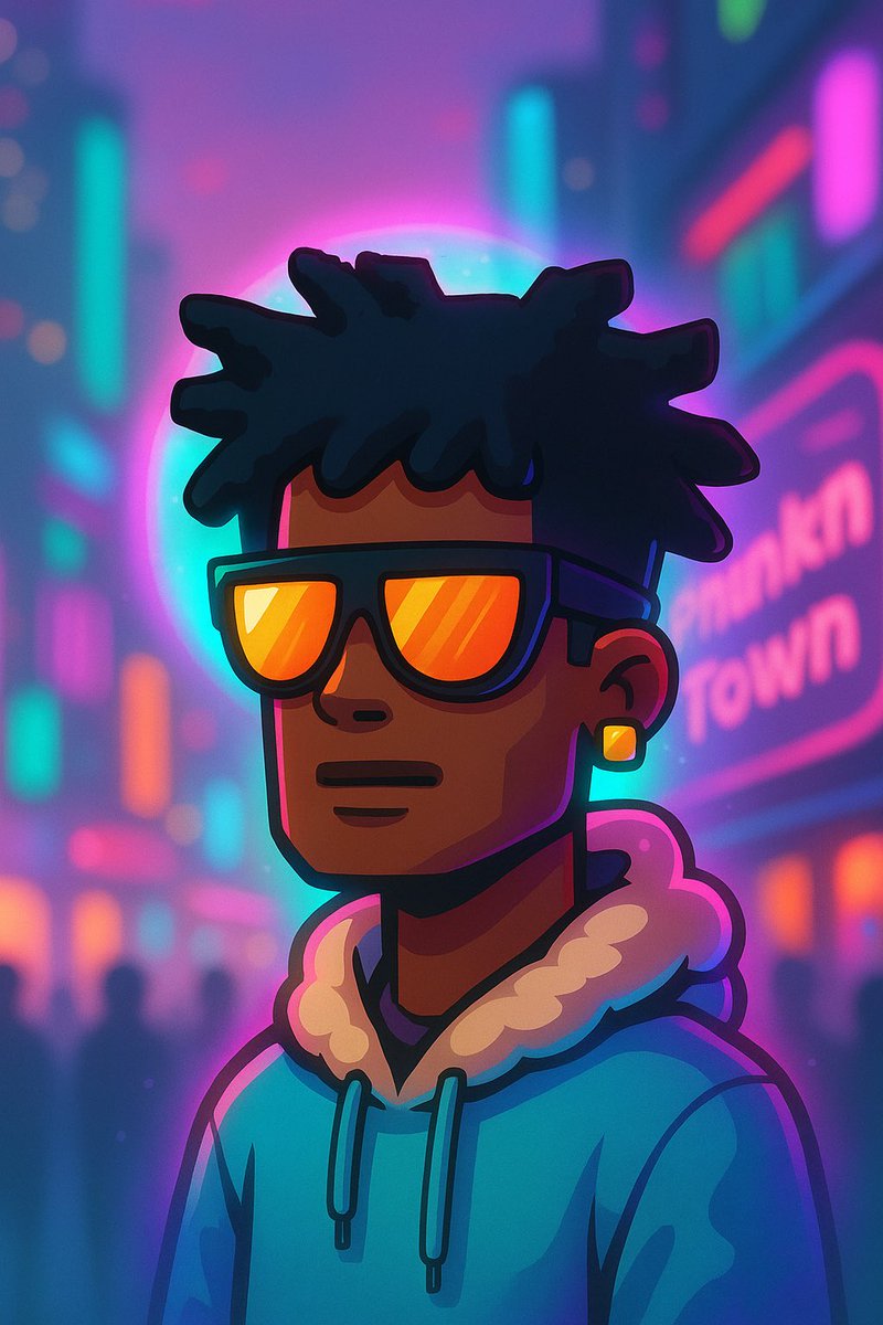 “In the heart of PhunkTown, where the lights never sleep and the beat never stops, he moves in silence — a vibe all his own.”

#CryptoPhunks
