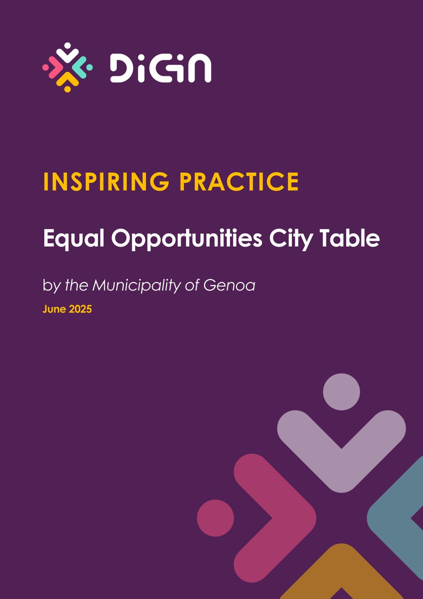 DiGiN_eu ๐ช๐บ (@digin_eu) on Twitter photo ๐ New inspiring practice from <a href="/ComunediGenova/">COMUNE DI GENOVA</a>
The Equal Opportunities City Table brings public & private actors together to embed #DEI into local governance as a shared responsibility ๐ก
๐งฉ Read more: diginproject.eu/resources/#4
#InclusiveMunicipalitiesEU #UnionOfEquality ๐ New inspiring practice from <a href="/ComunediGenova/">COMUNE DI GENOVA</a>
The Equal Opportunities City Table brings public & private actors together to embed #DEI into local governance as a shared responsibility ๐ก
๐งฉ Read more: diginproject.eu/resources/#4
#InclusiveMunicipalitiesEU #UnionOfEquality