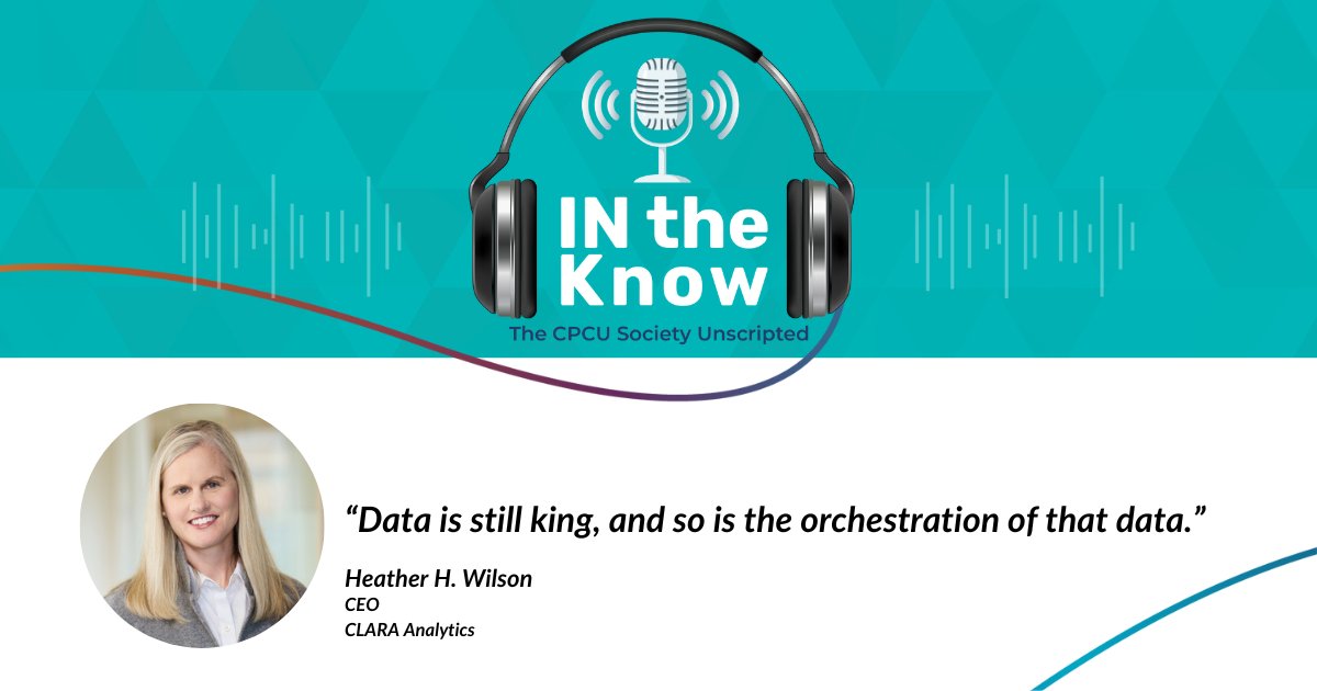 “Data is still king—and so is the orchestration of that data.”

Heather H. Wilson, CEO of CLARA Analytics, joins @CJHampshire on #INtheKnow to talk tech, talent, and the real-world impact of data in claims.  
cpcusociety.libsyn.com/the-data-revol…