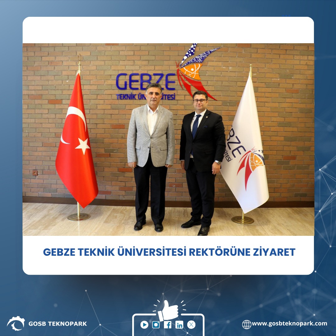 GOSB Teknopark Genel Müdürü Prof. Dr. Murat Çemberci ve ekibi, Gebze Teknik Üniversitesi Rektörü Prof. Dr. Hacı Ali Mantar’ı makamında ziyaret etti.

Ziyarette, üniversite-sanayi iş birliği üzerine görüş alışverişinde bulunulurken, GOSB Teknopark’ın yeni girişimi olan Mesleğe İlk