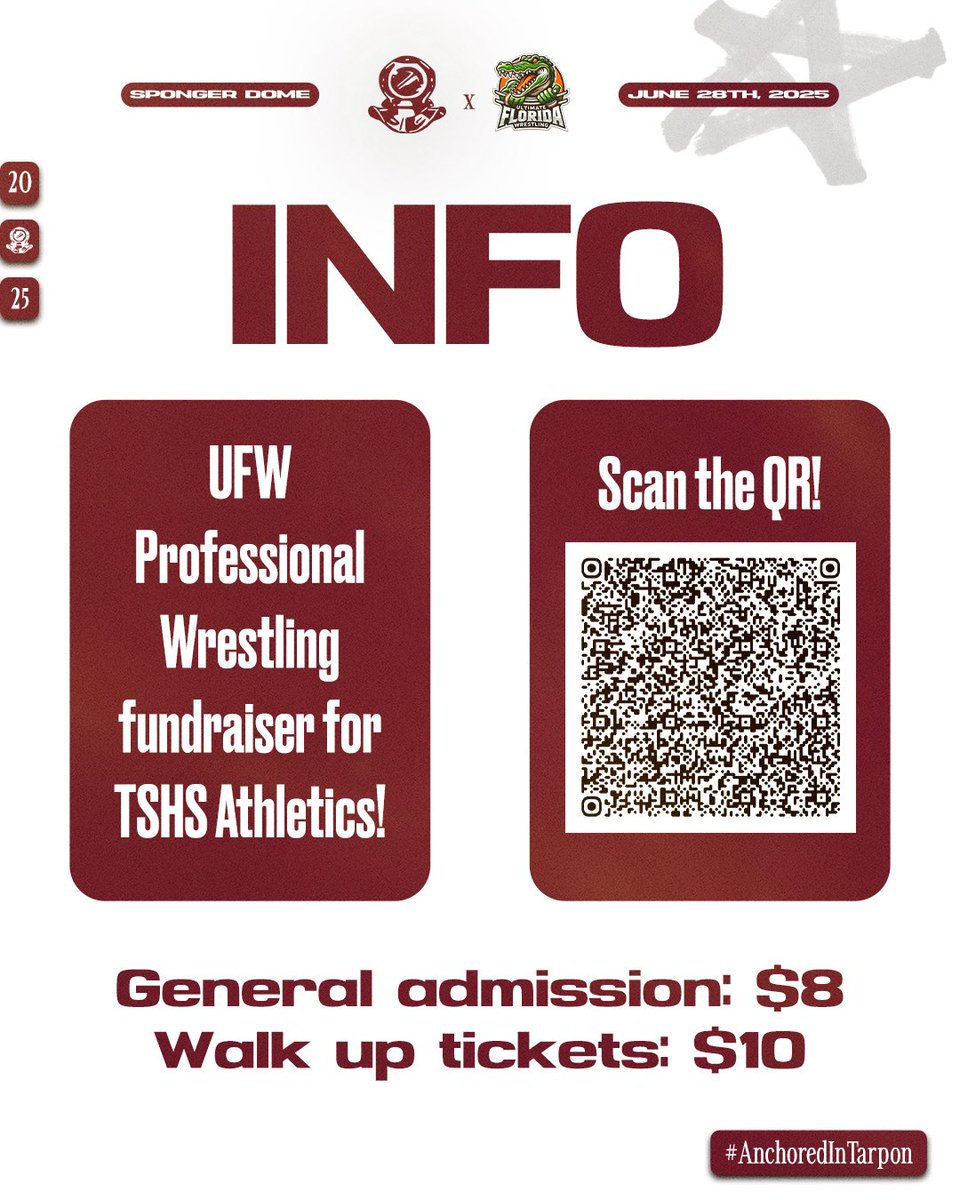 Tarpon Springs Football (@tshs_football_) on Twitter photo GAME WEEK‼️
Don’t miss Coach Frioud’s professional wrestling debut. Pack the Sponger Dome! 
#SpongerPride #AnchoredInTarpon GAME WEEK‼️
Don’t miss Coach Frioud’s professional wrestling debut. Pack the Sponger Dome! 
#SpongerPride #AnchoredInTarpon