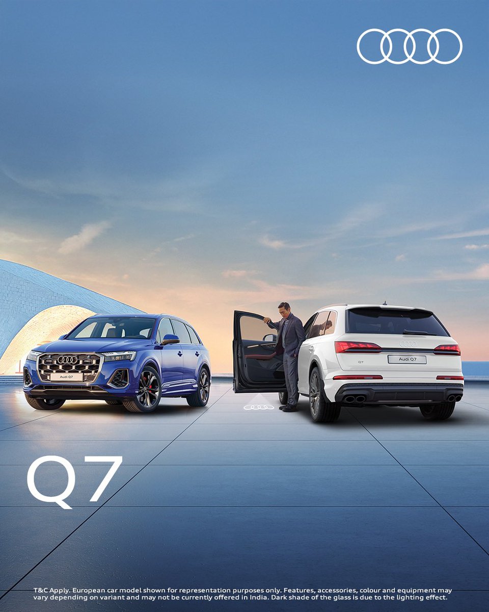 WorldOfCarsIND's tweet image. Steals every show, and every heart.
The new Audi Q7 Signature Edition.

Audi has launched the new Q7 Signature Edition at Rs 99.81 lakh (ex-showroom). 

#AudiIndia #SignatureEdition #AudiQ7 @AudiIN