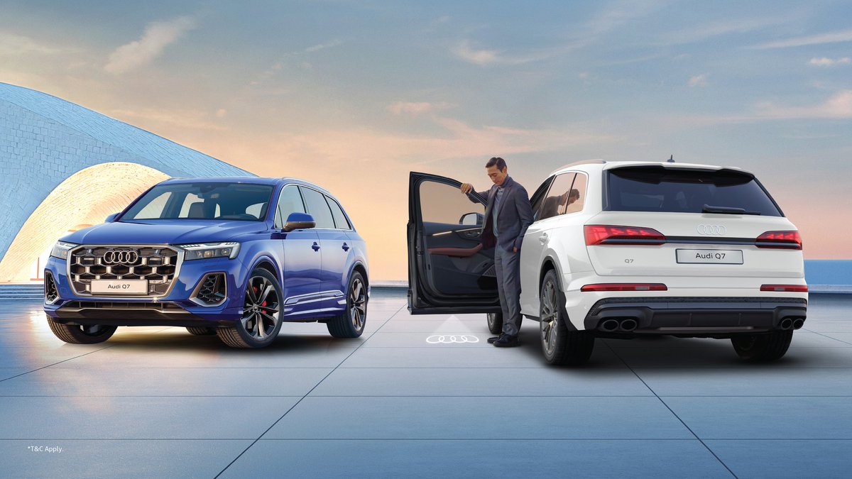 WorldOfCarsIND's tweet image. Steals every show, and every heart.
The new Audi Q7 Signature Edition.

Audi has launched the new Q7 Signature Edition at Rs 99.81 lakh (ex-showroom). 

#AudiIndia #SignatureEdition #AudiQ7 @AudiIN