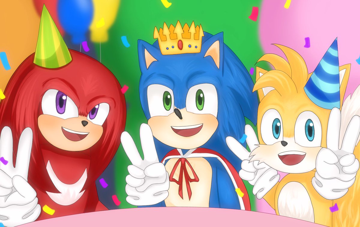 Sonic Happy Birthday!!.⋆
ずっとずっとだいすきです!!ꔛ♡

 #ソニック  #SonicTheHedgehog 
 #ソニックバースデー2025 
 #ソニかつありがとう  #ソニかつ