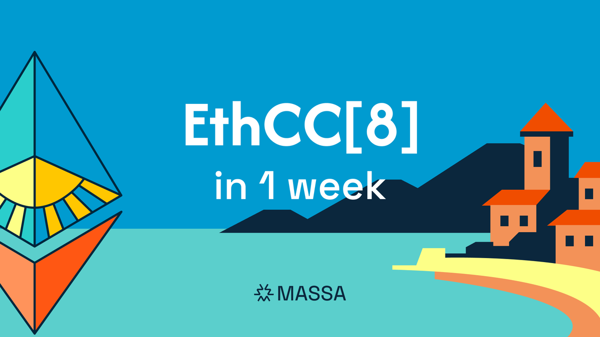 massachain's tweet photo. 🚀 Massa @ EthCC[8] – Cannes 2025

The countdown is on: EthCC starts in just 1 week ⏳
We’re thrilled to be heading to Cannes from June 30 to July 3, and we can’t wait to connect with the Web3 community.

📍 You’ll find us at our booth on Monday, June 30 and Tuesday, July 1
Curious about Massa ? Come say hi and meet our co-founders @damipator  and @forestier_seb, as well as members of our business and dev team.
We’ll be talking about fully autonomous smart contracts, DeWeb, and the decentralized internet we’re building 🌐

See you in Cannes ! 🇫🇷
Let’s build the future together.