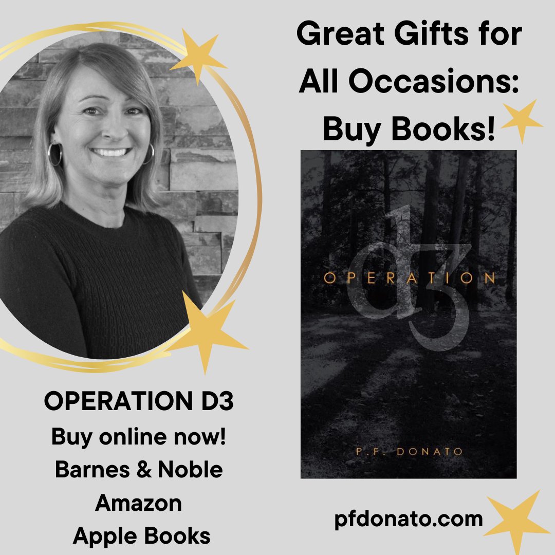 *Barnes &amp; Noble barnesandnoble.com/w/operation-d3…
*Amazon amazon.com/Operation-D3-P…
*Apple Books books.apple.com/us/book/operat…
* pagepublishing.com/books/?book=op…
* pfdonato.com
#readingcommunity #bookstoread #giftideas #readmore #books