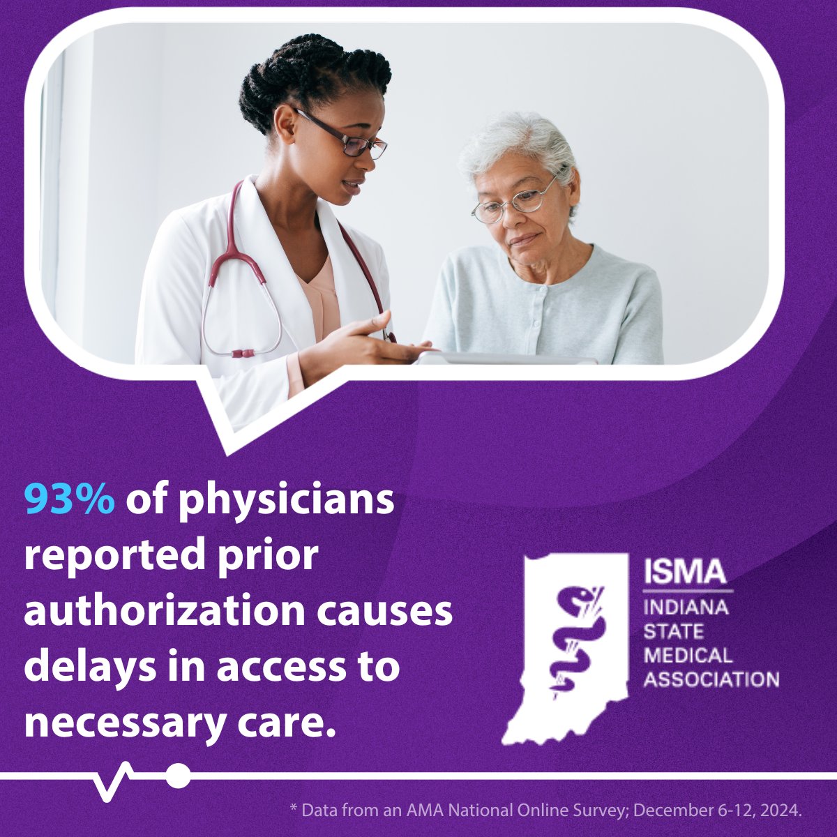 Physicians’ best moments are connecting with and helping patients. Yet physicians must spend more and more time on administrative red tape which delays necessary care, and siphons time which could be better spent with patients. #YourCareisatOurCore