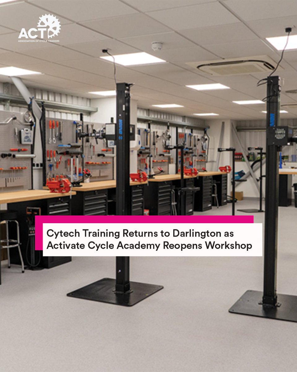 Activate Cycle Academy has reinstated its workshop in Darlington, now led by Chris Borrowdale. With his background as a British Army instructor and downhill racer, he brings extensive experience to the courses available for booking on their website. bit.ly/cytech-returns…