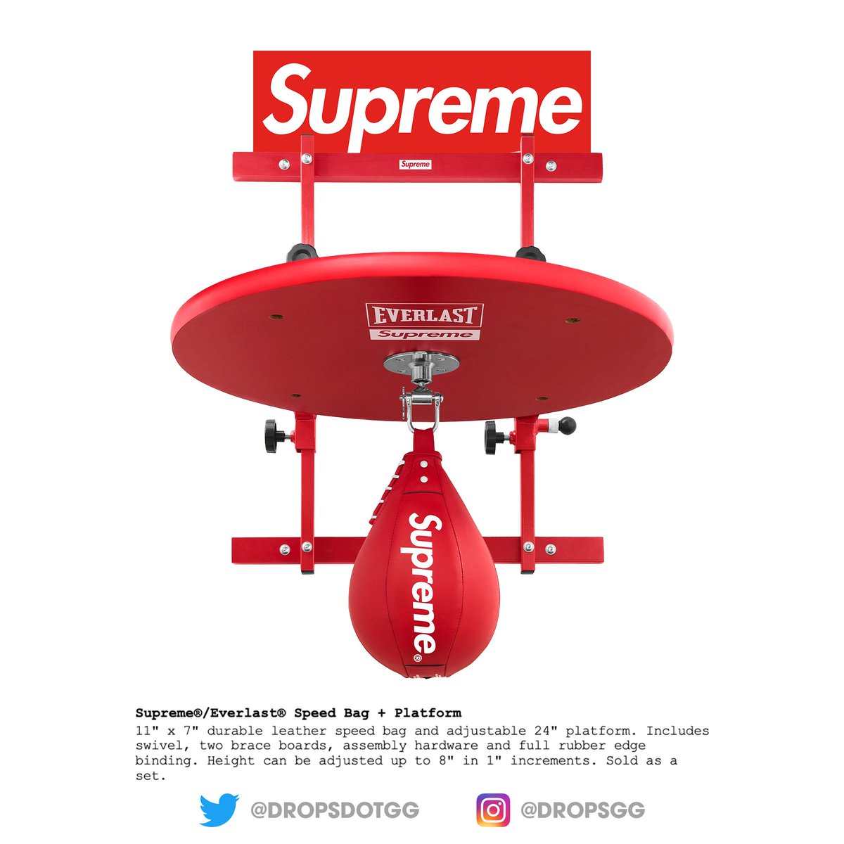 その他 Supreme x Everlast Speed Bag + Platform Supreme Drops on X: 