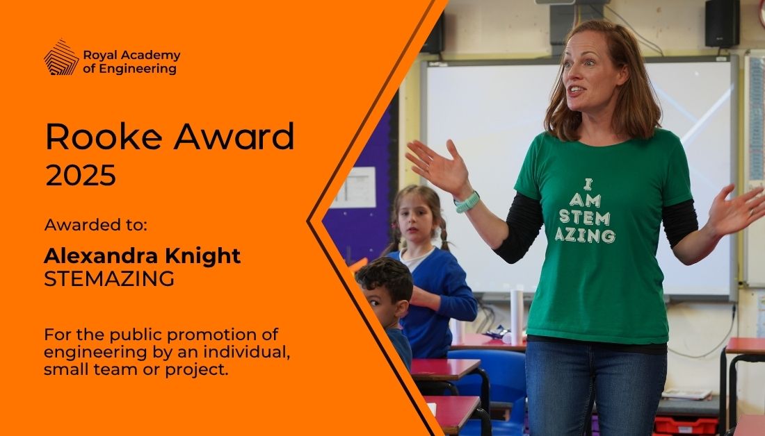 We need to build an engineering community that is fit for the future. This is exemplified in this year’s Rooke Award winner Alex Knight who is the founder of <a href="/STEMAZING1/">STEMAZING</a>, an organisation dedicated to empowering women in the engineering community to become more visible STEM role