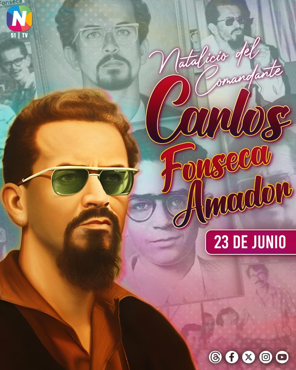 Nació para despertar conciencias y encender la llama de un pueblo decidido.

📌  Comandante, Carlos Fonseca Amador, fundador de una causa que jamás se apaga. 🔴⚫️

 Su legado vive en cada paso hacia una Nicaragua en paz y soberana. ✊️

#NicaraoTV #Canal51 #PadreDeLaRevolución