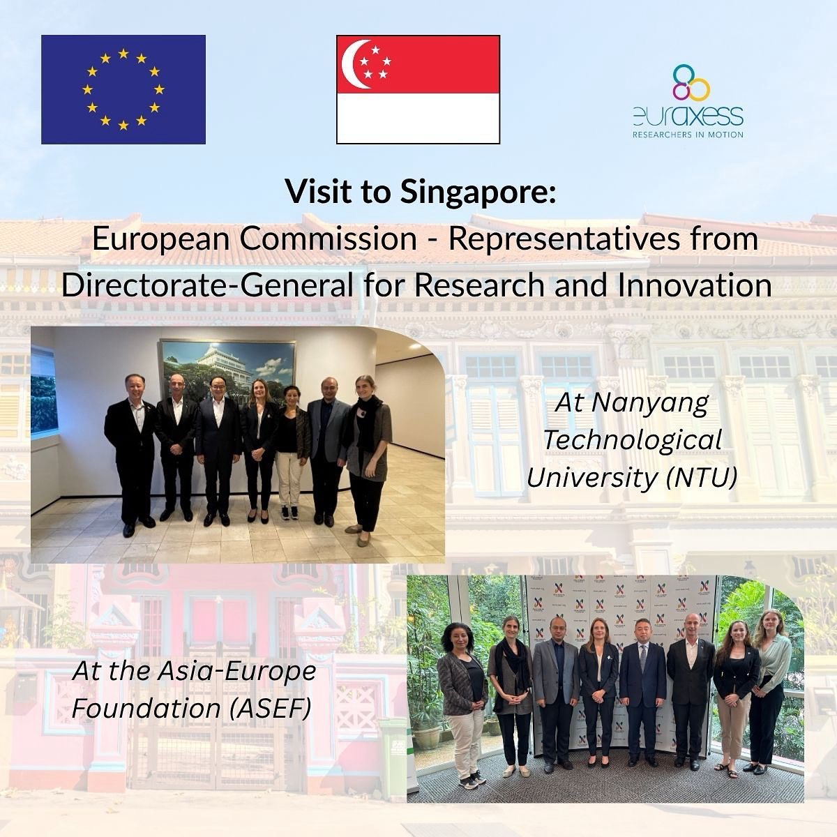 @EuraxessASEAN (@euraxessasean) on Twitter photo ๐๐ช๐บ Strengthening EU-ASEAN R&I ties! Last week, EURAXESS ASEAN joined <a href="/EUScienceInnov/">EU Science & Innovation ๐ช๐บ</a> DG RTD leaders to ๐ธ๐ฌ for strategic meetings at <a href="/NTUsg/">NTU Singapore</a> & @ASEFnews organised by <a href="/EUinSingapore/">EU in Singapore</a>.
๐ช๐บ๐ค๐ 25 #HorizonEU projects in Singapore with 13 led by NTU! ๐ #ScienceDiplomacy ๐๐ช๐บ Strengthening EU-ASEAN R&I ties! Last week, EURAXESS ASEAN joined <a href="/EUScienceInnov/">EU Science & Innovation ๐ช๐บ</a> DG RTD leaders to ๐ธ๐ฌ for strategic meetings at <a href="/NTUsg/">NTU Singapore</a> & @ASEFnews organised by <a href="/EUinSingapore/">EU in Singapore</a>.
๐ช๐บ๐ค๐ 25 #HorizonEU projects in Singapore with 13 led by NTU! ๐ #ScienceDiplomacy