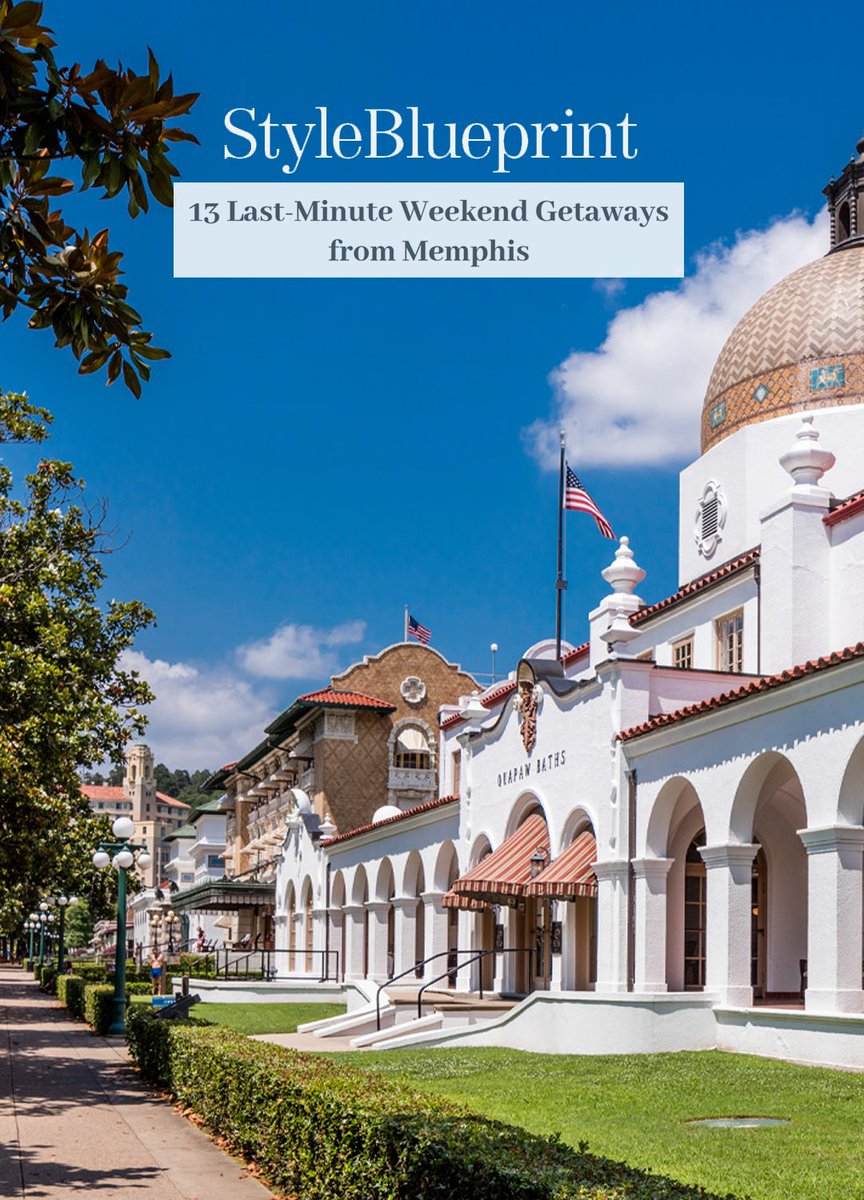 Visit Hot Springs (@visithotsprings) on Twitter photo 📍🚗 If you’re looking for a few last-minute weekend getaways from Memphis, there’s no need to book a flight! <a href="/StyleBlueprint/">StyleBlueprint</a> featured Hot Springs as one of '13 Last-Minute Weekend Getaways from Memphis,' just under 3 hours away!
"Hot Springs is famous for historic Bathhouse 📍🚗 If you’re looking for a few last-minute weekend getaways from Memphis, there’s no need to book a flight! <a href="/StyleBlueprint/">StyleBlueprint</a> featured Hot Springs as one of '13 Last-Minute Weekend Getaways from Memphis,' just under 3 hours away!
"Hot Springs is famous for historic Bathhouse