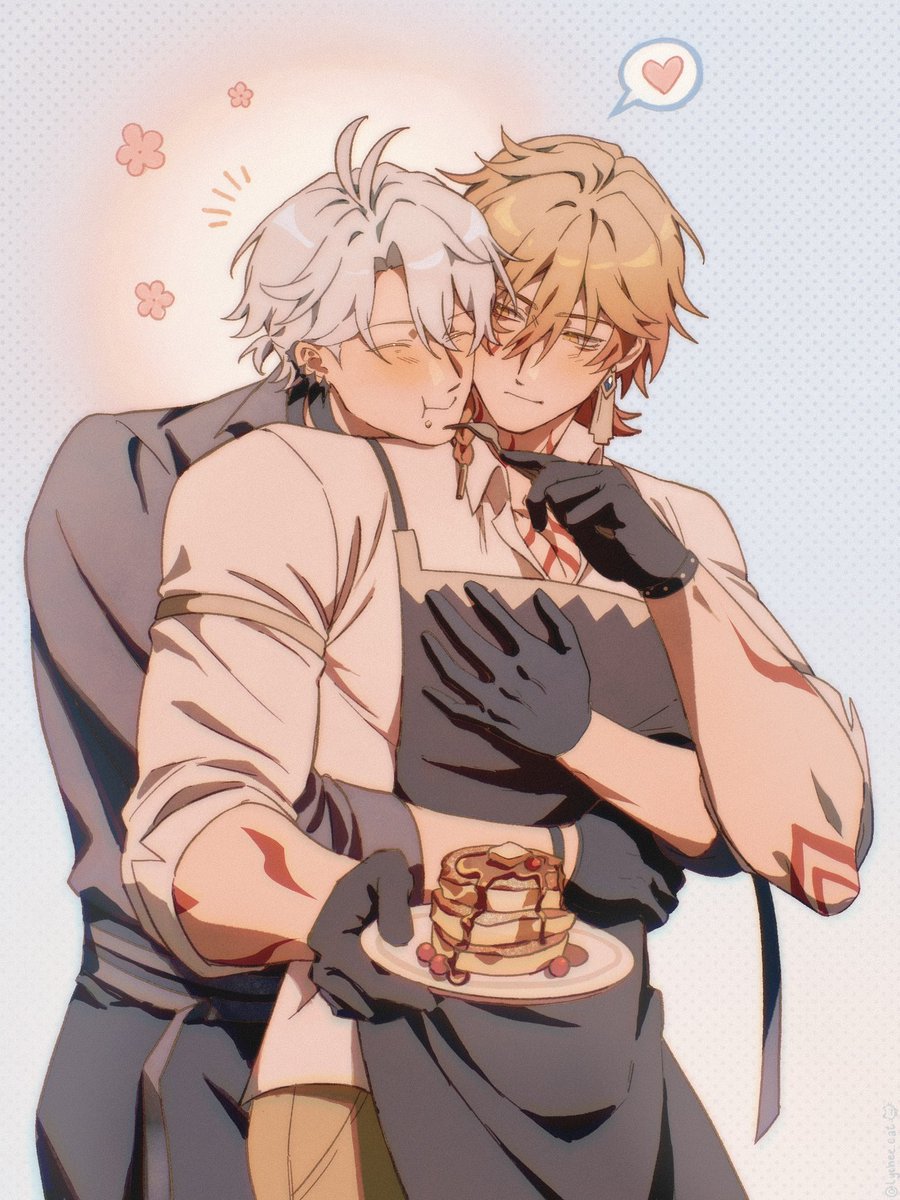 lycheelinecat's tweet image. Have a taste 🍽️

#phaidei #Phainon #Mydei
