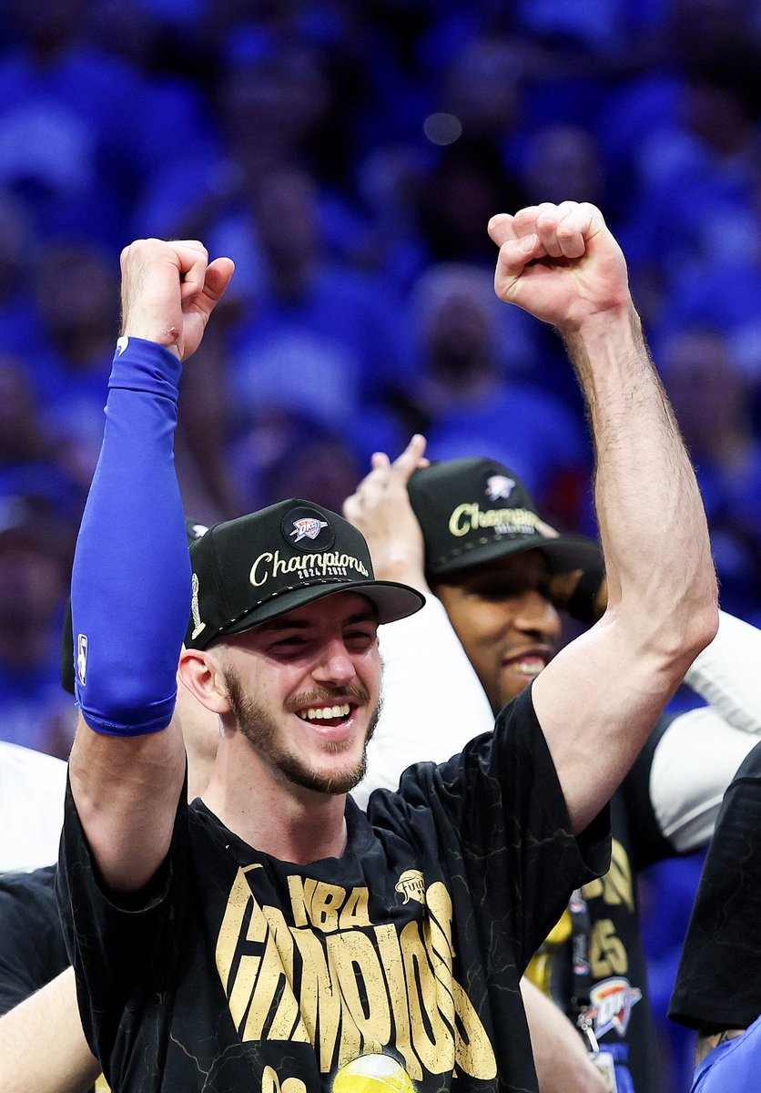 From playing in the G League with the <a href="/okcblue/">OKC BLUE</a> to NBA CHAMPIONS with the <a href="/okcthunder/">OKC THUNDER</a>! 🏆⚡️