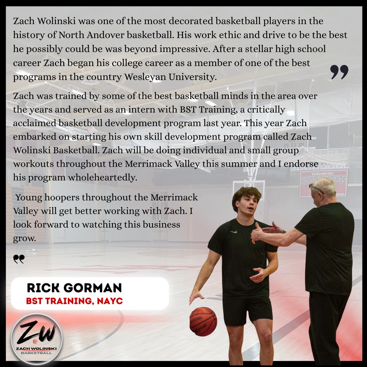 Workout sessions are filling up fast! Contact me to schedule basketball training this summer. 

Thank you to all of the players I have worked with so far, and I look forward to training with many more!

<a href="/NAKnightshoop/">North Andover High Boys Basketball</a> 
<a href="/FennisDembo87/">Fennis Dembo's Truth</a> 
<a href="/billyho2233/">Billy Hart</a>