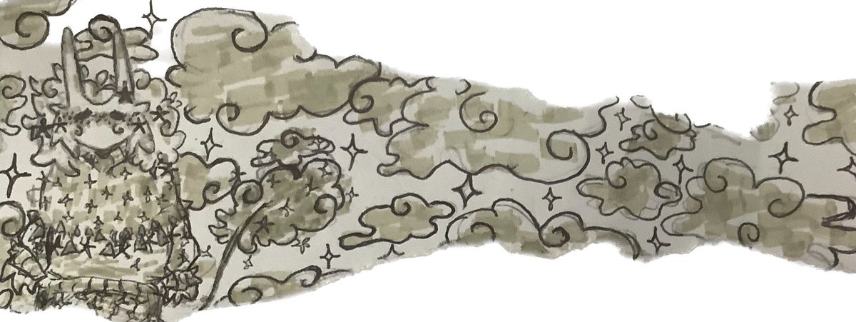 Day 19!! 
sorry we haven’t posted anything the past well… 30  days..we’ve been busy with personal stuff. so, just have an extremely quick old dreamer on paper..  i swear I’ll post something else soon
//💫☁️ !!  &lt;3