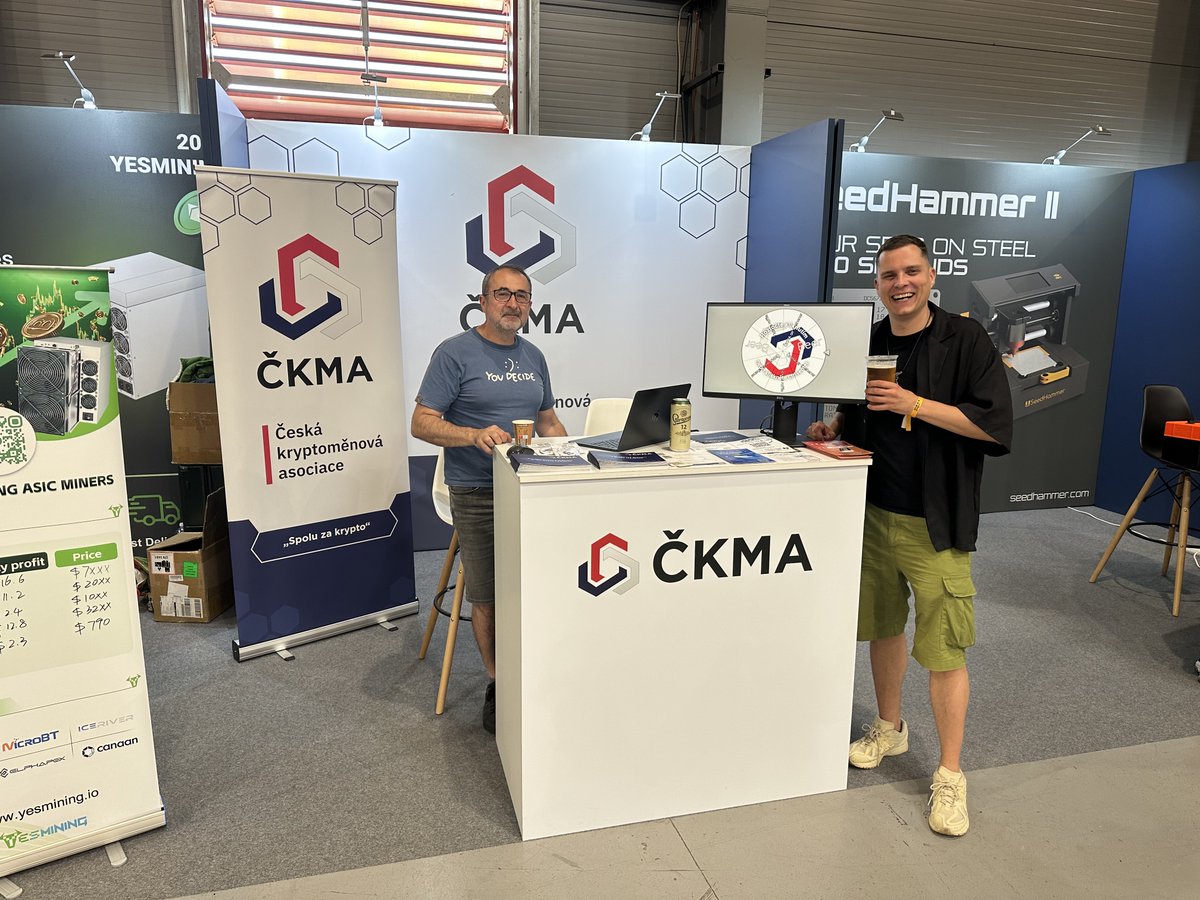 CeskaCkma's tweet image. BTC Prague 2025 naplnilo očekávání – ČKMA byla u toho.
Největší evropská bitcoinová konference se letos opět nesla v duchu kvalitního networkingu a strategických diskusí.
Za ČKMA jsme využili příležitosti setkat se se zástupci významných globálních firem a otevřeli jsme s nimi…