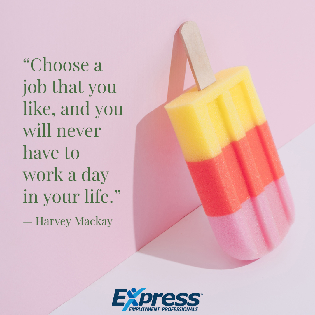 ExpressProsSCV's tweet image. You won&apos;t find yourself checking the clock every few minutes to see how much longer until the workday ends if you are enjoying what you are doing.

#MotivationMonday #ExpressPros