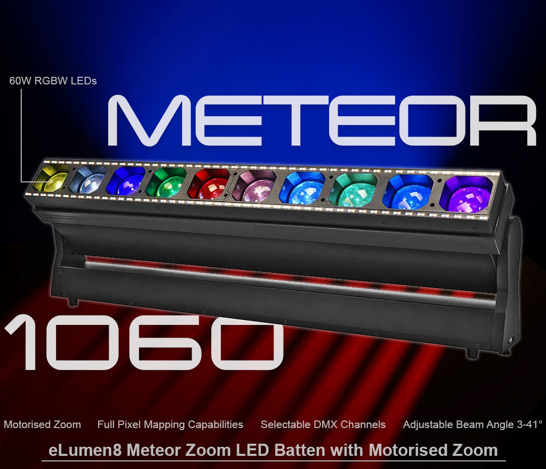 terralec's tweet image. Add striking visual effects to your next show with the METEOR1060 LED Batten.
Powered by 10x 60W RGBW LEDs and 2W Cool &amp;amp; Warm White LEDs, it offers full pixel mapping for maximum creative control; delivering a rich palette of saturated and pastel colours.
#LEDBatten #LEDLighting