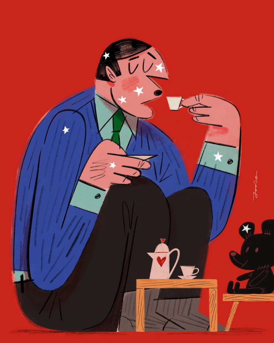 Poetic editorial illustrations by Paweł Jońca.