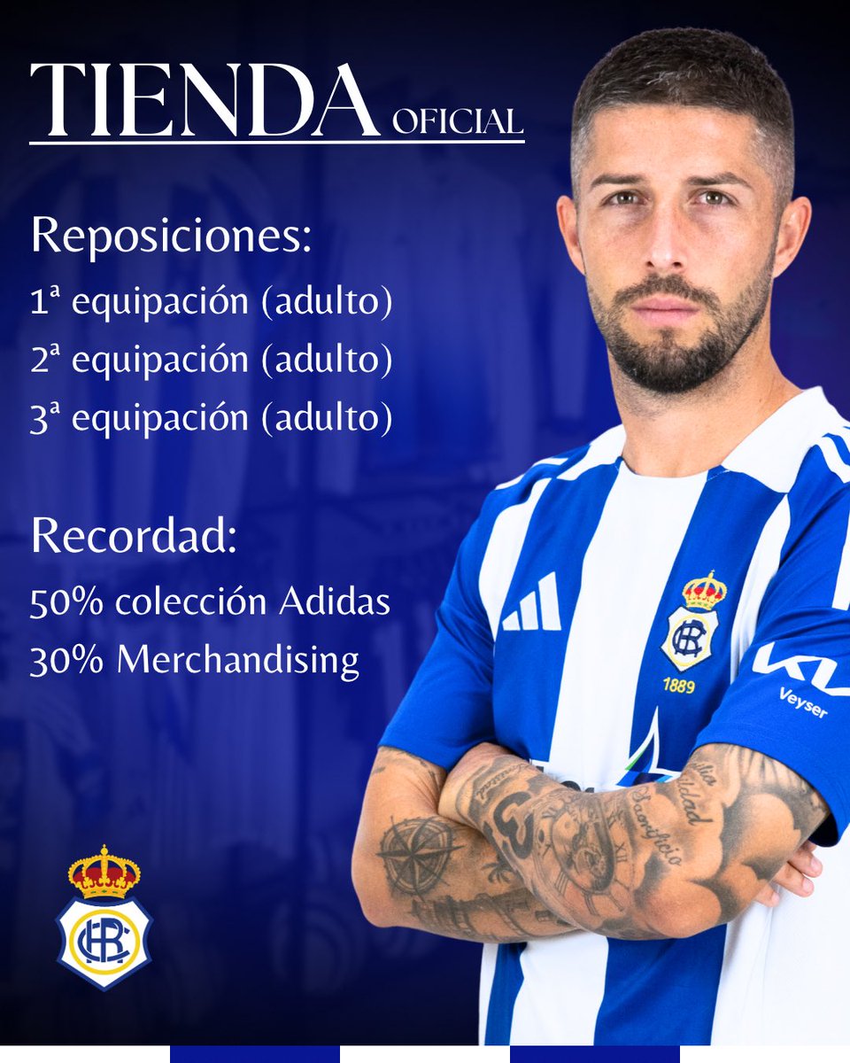 En nuestra Tienda Oficial, han llegado reposiciones de nuestras tres equipaciones de la talla de adulto 🤝🏻

Recordad que tenemos las rebajas de final de temporada aún disponibles 😉🛍️