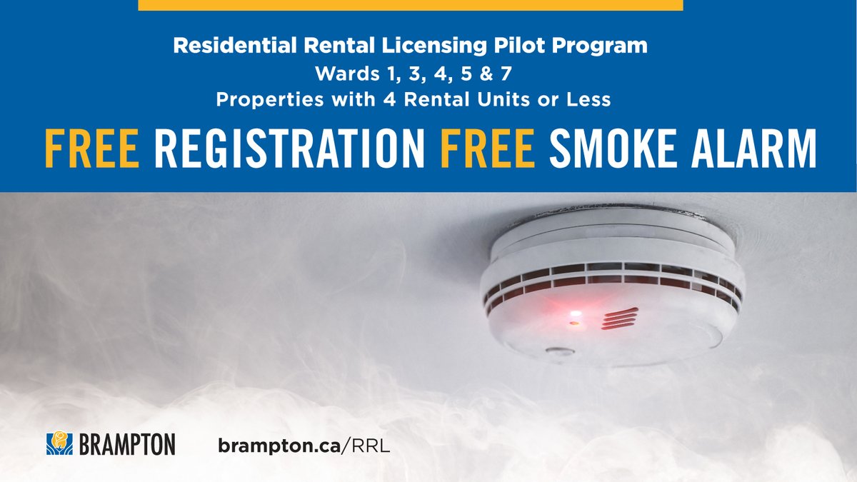 The City’s Residential Rental Licensing (RRL) Pilot Program is in effect.

Landlords in Wards 1, 3, 4, 5 and 7 with one to four rental units per property must obtain a licence for each property.

Learn more 🔗: brampton.ca/rrl
