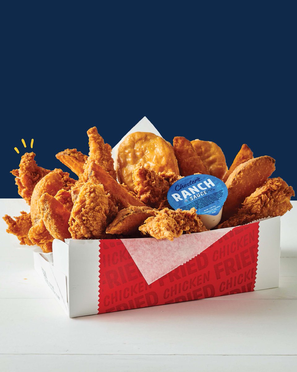 So good it’s borderline insane. Come get a taste of Chester’s crazy good chicken.