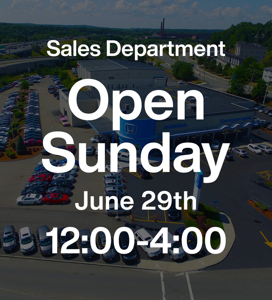 📣 We’re open this Sunday, June 29th!
Our Sales Department will be here from 12PM to 4PM to help you find your next ride. 🚗
#ShopUsLast #SundayHours #CarShopping #LawrenceMA
