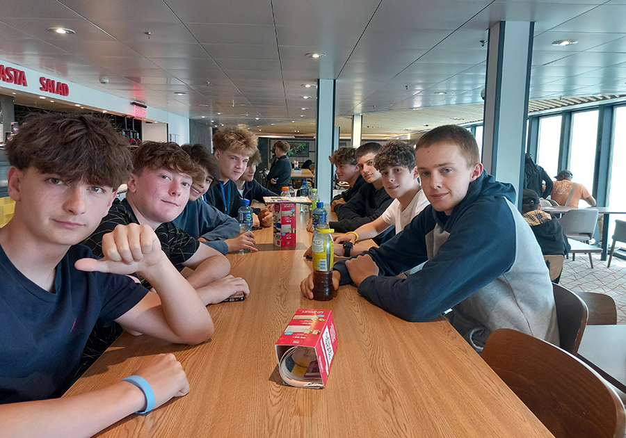 Pupils on the Year 10 Modern Foreign Languages trip to Paris have made it safely across to France and are on their way to East Paris. Here are some of the boys on the trip on the ferry earlier. We wish them a great trip.
#paris #france #languages #trips