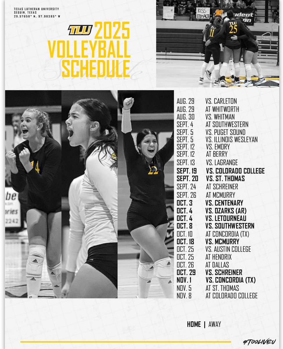 TLU_VB's tweet image. see yโall soon ๐ถ ๐ค
The 2025 Schedule is live! ๐
#TooLiveU | #PupsUp
