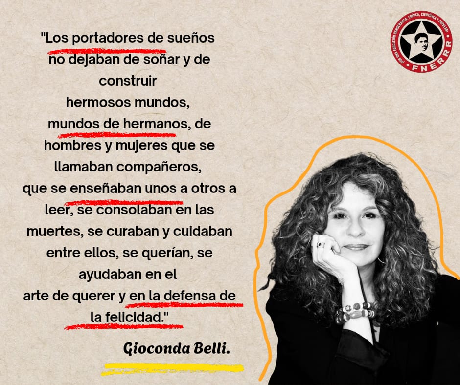 #FelizInicioDeSemana ☀️✨

Los portadores de sueños no dejaban de soñar... 👊🏻🔥

                                                 Gioconda  Belli