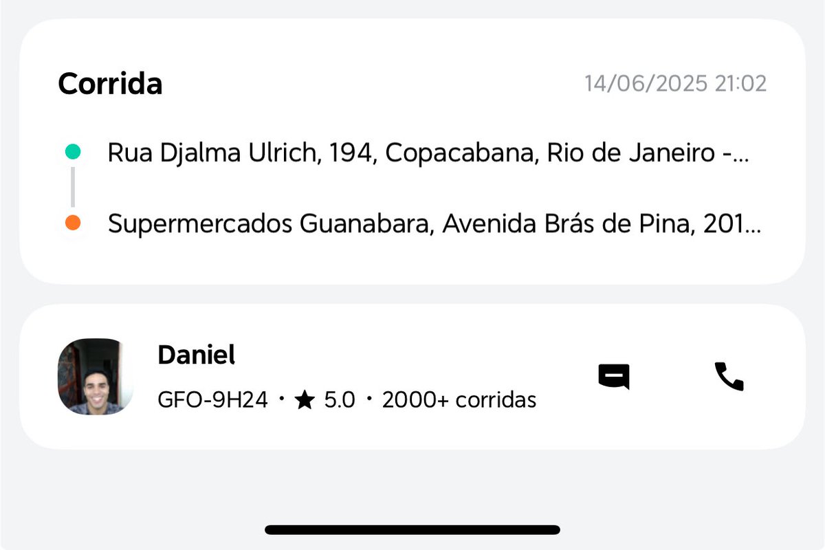 Fiz essa corrida com esse senhor, fiz pagamento em dinheiro, e agora o app está como não paga, desde então tentando contato com ele, ele viu as mensagens e não ajuda!