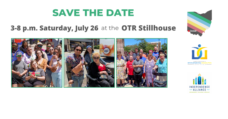 HamiltonDDS's tweet photo. One month away! Join us on July 26 to celebrate Disability Pride and the 35th Anniversary of the ADA!

From 3 to 8 p.m. at the OTR Stillhouse, we’ll have entertainment, a panel discussion about disability rights, interactive exhibits, local resources, giveaways, and more!