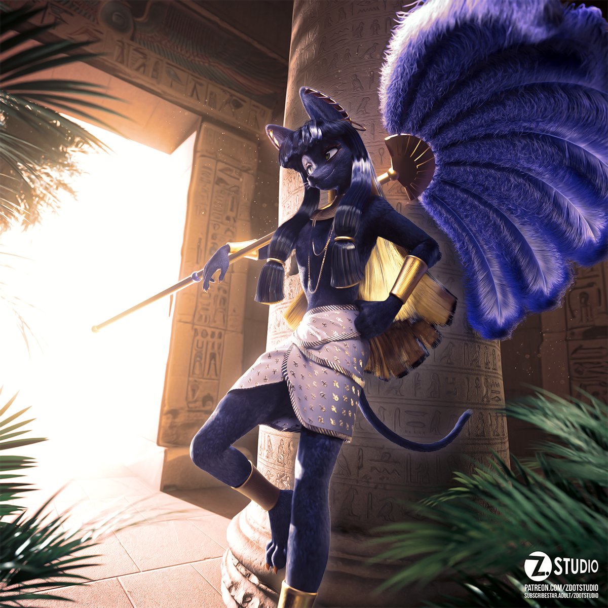 Fanboy~  

Antu the Jackal is not doing his job.... D:  
... he should be my personal fanboy...  

A heatwave inspired piece :)  

Done in C4D, rendered in RedShift  

Enjoy~