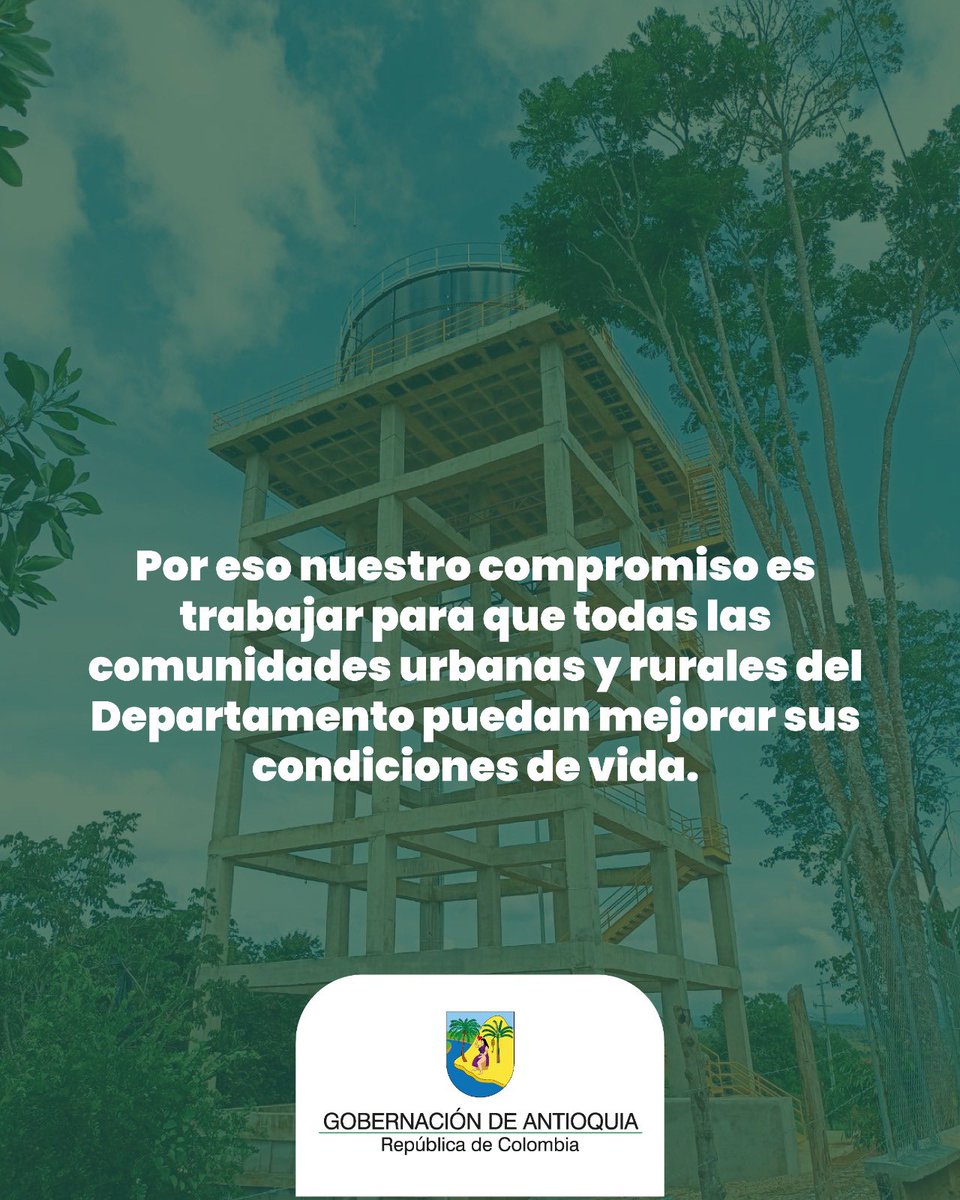 Desde nuestra Secretaría como gestores del Plan Departamental de Agua, trabajamos con dedicación y compromiso para que los antioqueños y antioqueñas puedan acceder a servicios públicos con calidad y cobertura, y de esta manera aportar al desarrollo de las comunidades