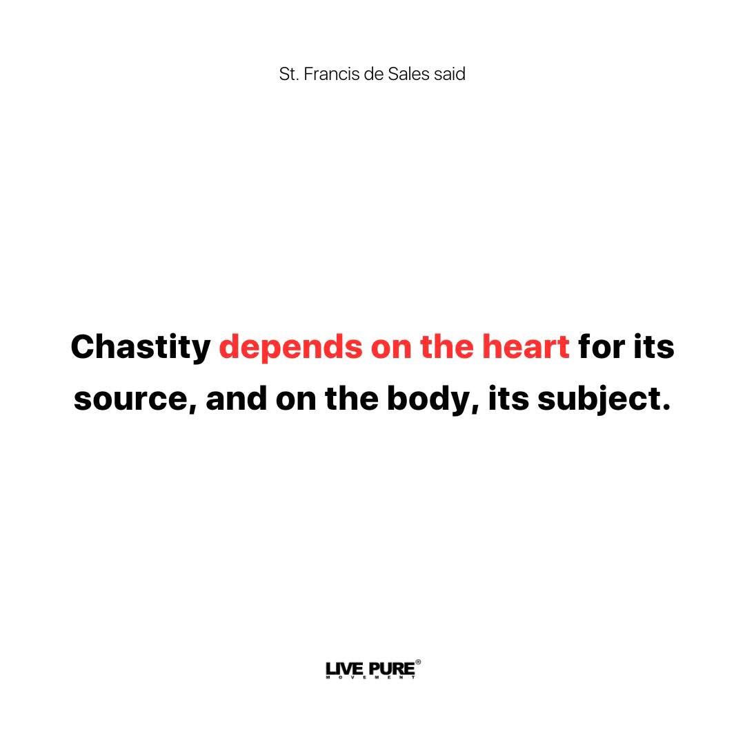 It is true that when we guard our hearts, our thoughts and actions are guided accordingly. While it is good to ask God for help in remaining pure, it is also important to use our free will wisely. #LivePureMovement #FightForChastity #WeWillLivePure
