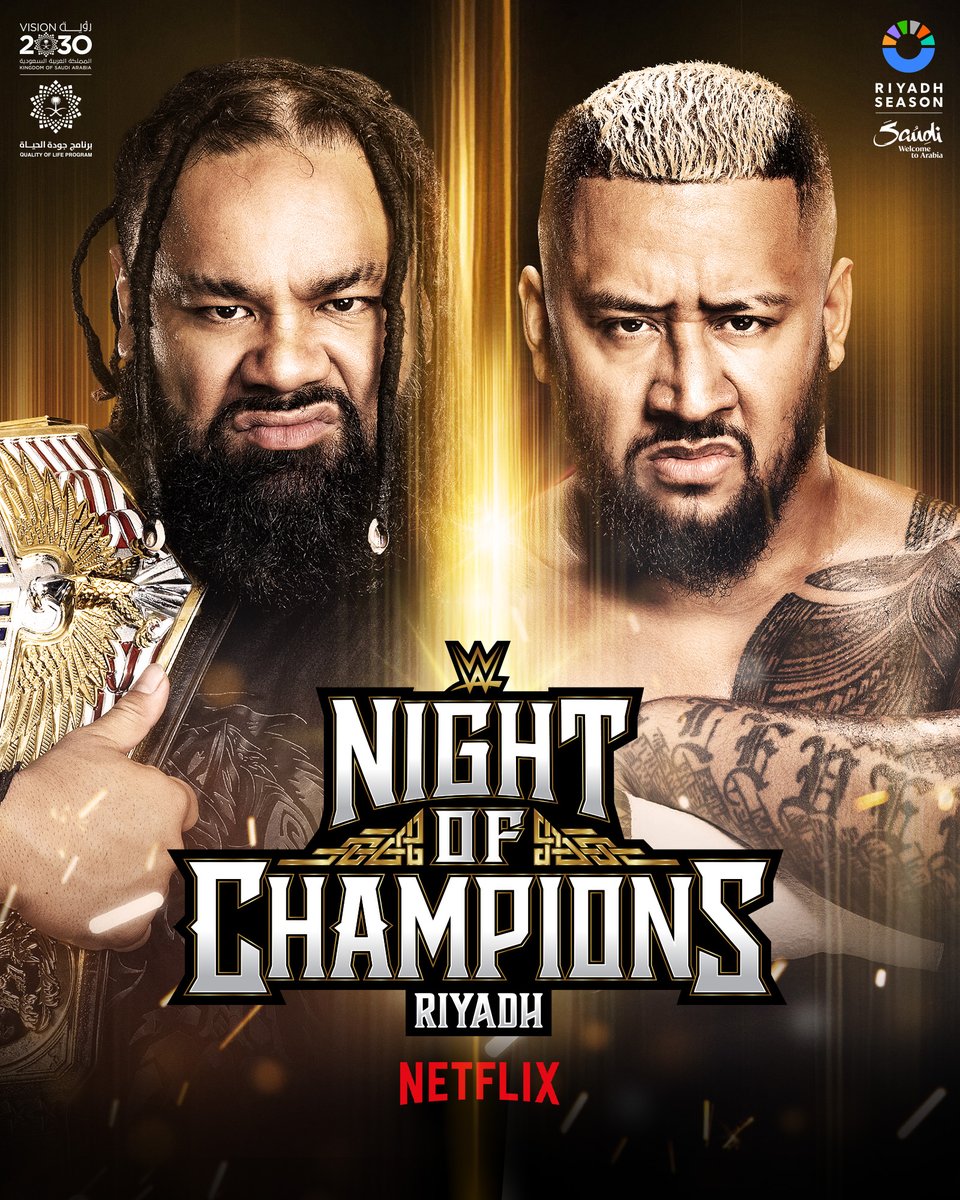 WWESEAsia's tweet image. 👊 It’s official: Jacob Fatu puts the #USTitle on the line against Solo Sikoa at #WWENOC!

Tune in LIVE Sunday 29 June at 12AM WIB / 1AM SGT on @Netflix! #WWESEAsia