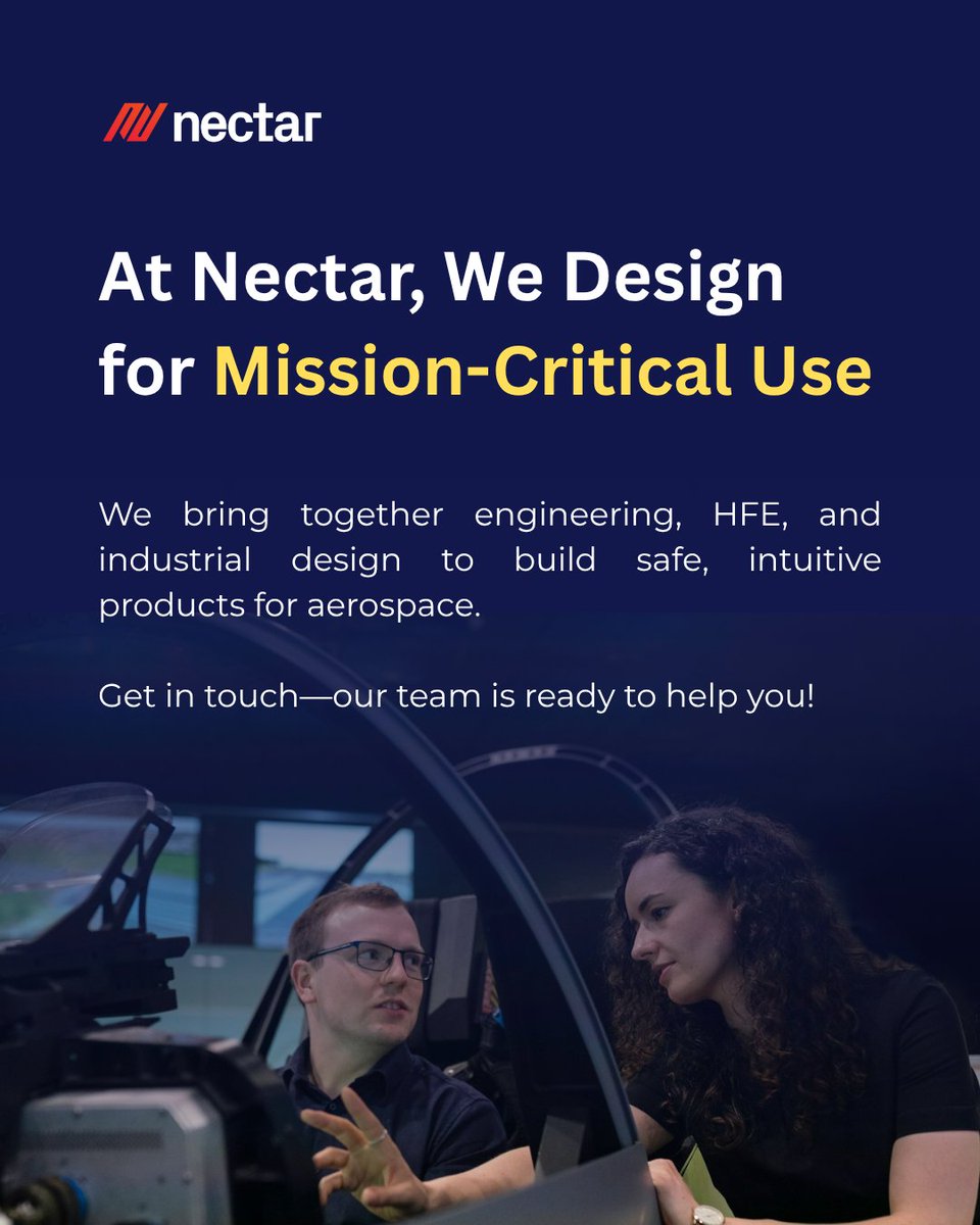 From WWII cockpits to today’s AI-enabled aerospace systems, Human Factors Engineering has always been mission-critical.

At Nectar, we design for real-world performance - where usability and safety go hand in hand. Inspired by pioneers like Henry Dreyfuss, we combine engineering,