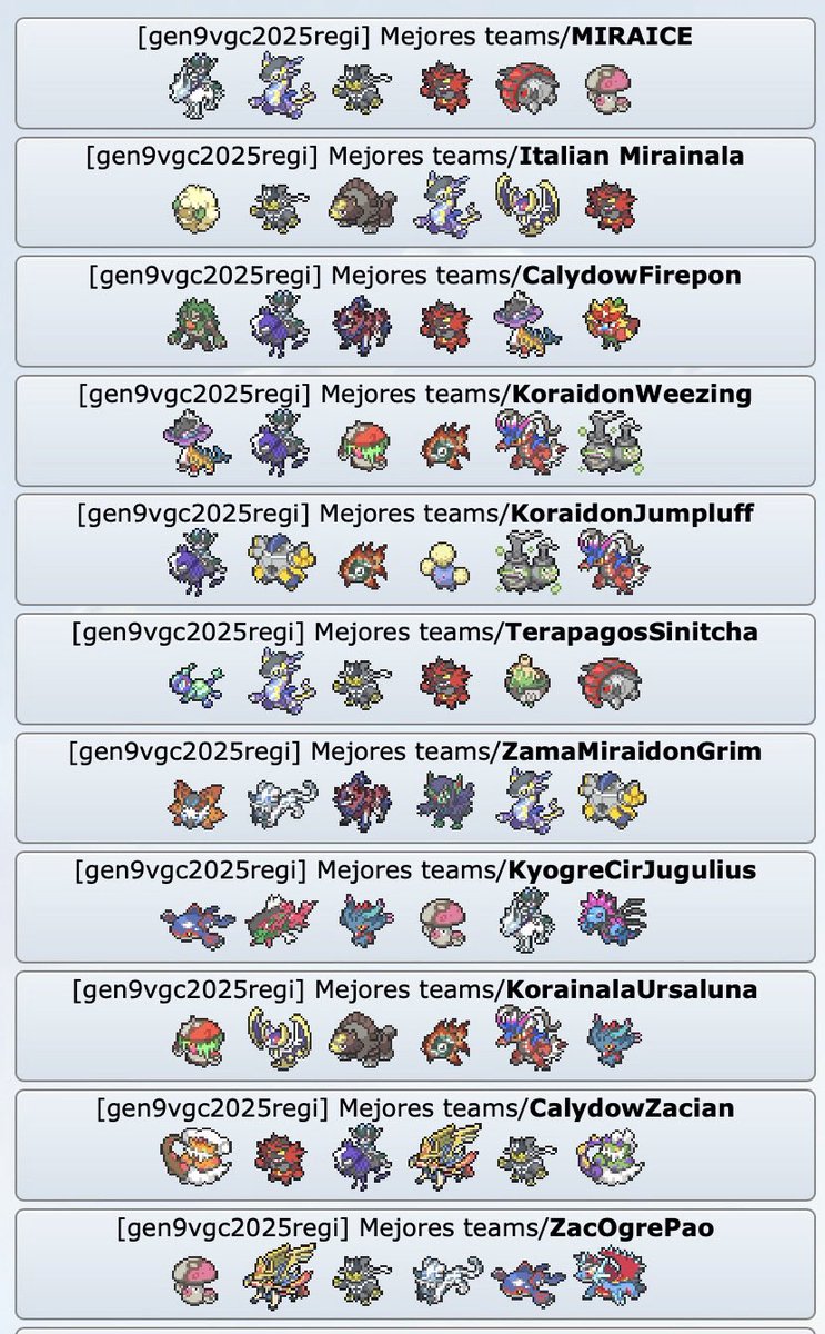 JuanfiVGC's tweet image. 🔥 LOS MEJORES EQUIPOS DE LA REGULACIÓN I 🔥

No sé vos, pero yo no pierdo el tiempo en off-season. Recreé TODOS los equipos top del meta para que:  

- Los pruebes y encuentres tu estilo.  
- Te prepares para tus torneos.

📌 Movesets, EVs, spreads – todo en mi Patreon (5 USD).…