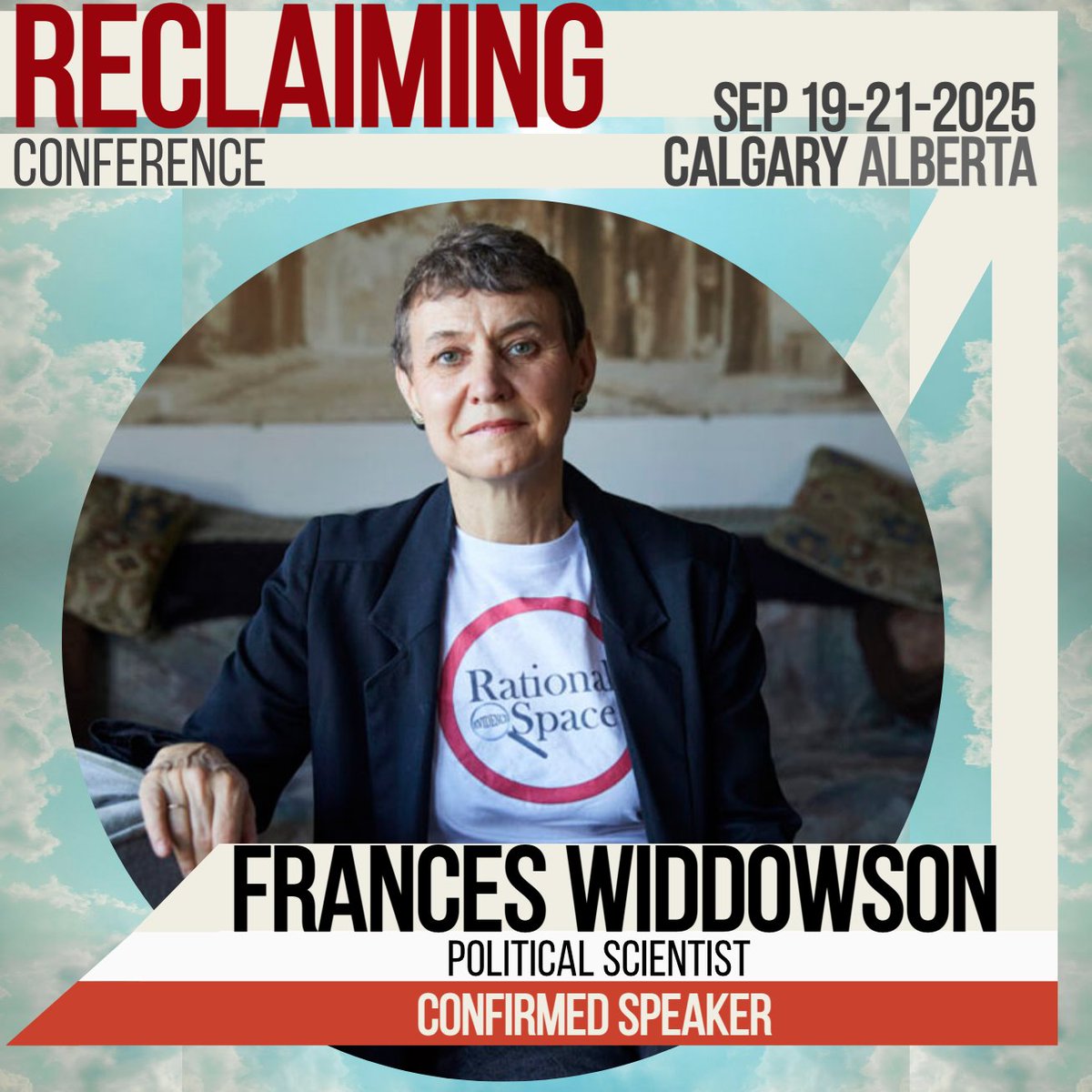 we_unify's tweet image. You're invited to join @FrancesWiddows1 in Calgary, Alberta for the 2025 Reclaiming Conference which will be taking place from September 19-21 this Fall at the BMO Centre. Register at weunify.ca to learn more as we'll be assembling over 40 speakers for this…