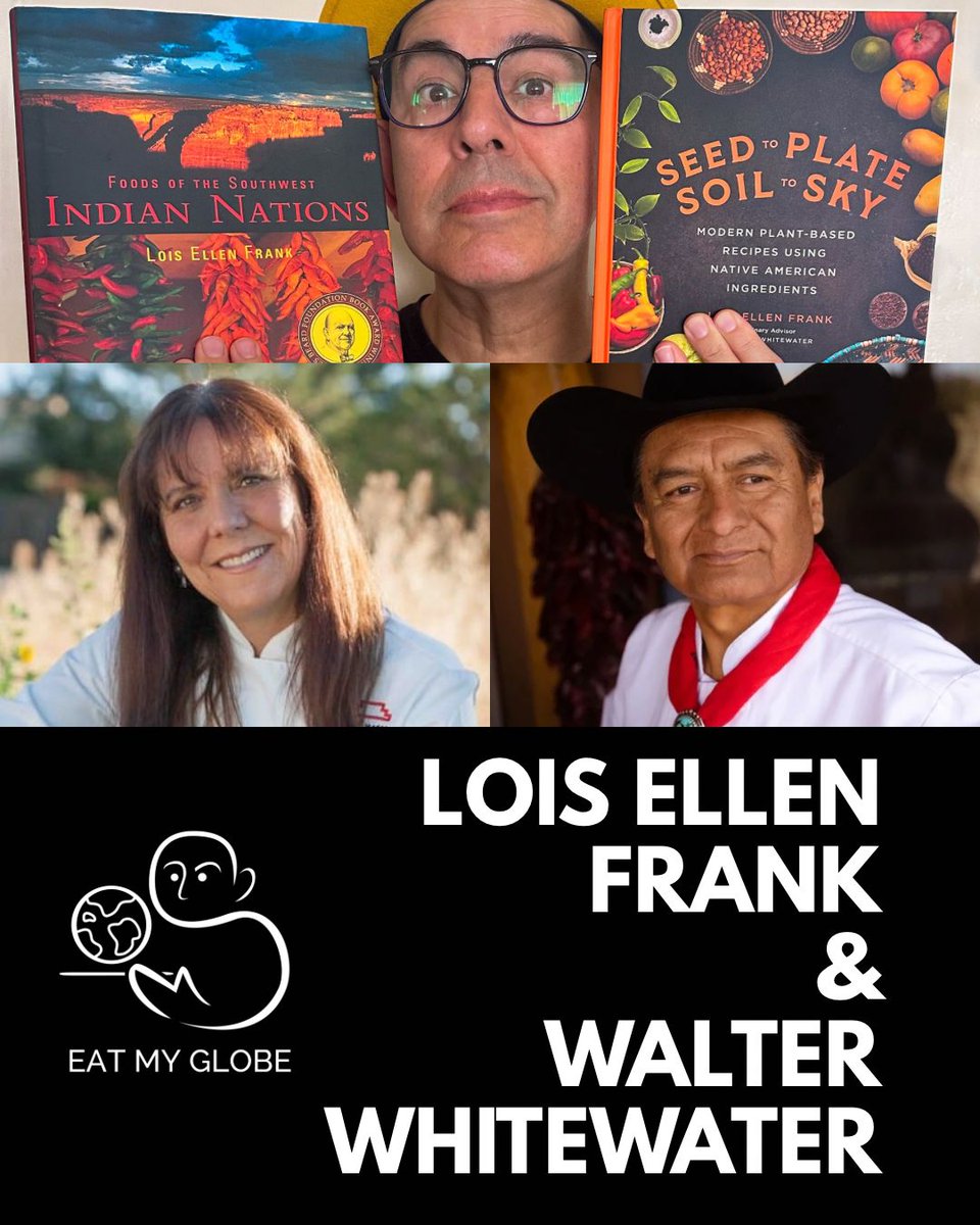 Eat My Globe (@eatmyglobepcast) on Twitter photo 🚨NEW EPISODE: <a href="/SimonMajumdar/">Simon Majumdar</a> chats with chefs Lois Ellen Frank, PhD & Walter Whitewater about Native American cuisine & its history. It’s a lively conversation so to tune in wherever you listen to podcasts or via👇
dts.podtrac.com/redirect.mp3/t…
EatMyGlobe.com/LEFandWW
#FoodHistory 🚨NEW EPISODE: <a href="/SimonMajumdar/">Simon Majumdar</a> chats with chefs Lois Ellen Frank, PhD & Walter Whitewater about Native American cuisine & its history. It’s a lively conversation so to tune in wherever you listen to podcasts or via👇
dts.podtrac.com/redirect.mp3/t…
EatMyGlobe.com/LEFandWW
#FoodHistory