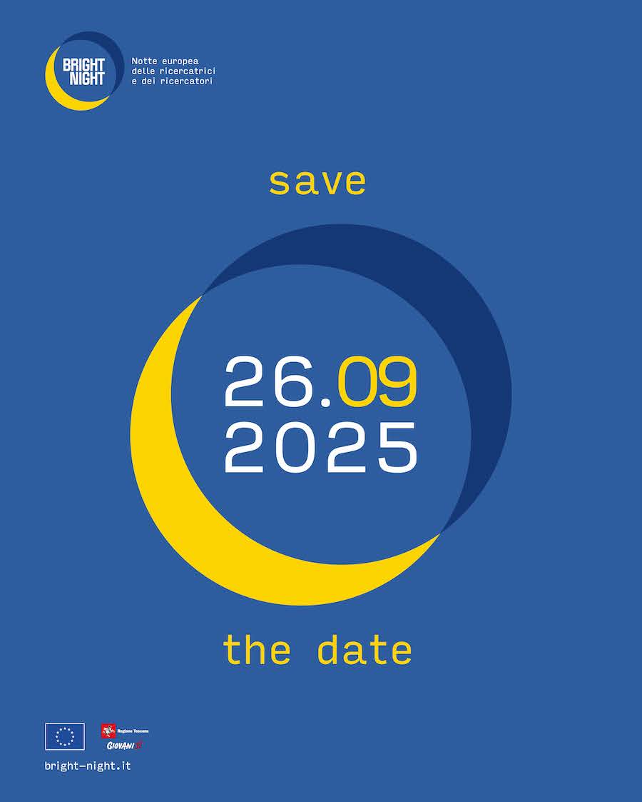 📅 Il 26 settembre torna BRIGHT-NIGHT 2025 La Notte europea della ricerca in Toscana ✨ Tema 2025: inclusione 🔬 Scienza, laboratori e partecipazione 🔗 bright-night.it #BrightNight25