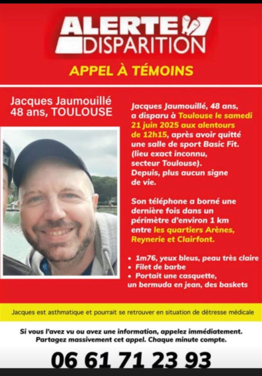 RT SVP 🙏 DISPARITION #Toulouse