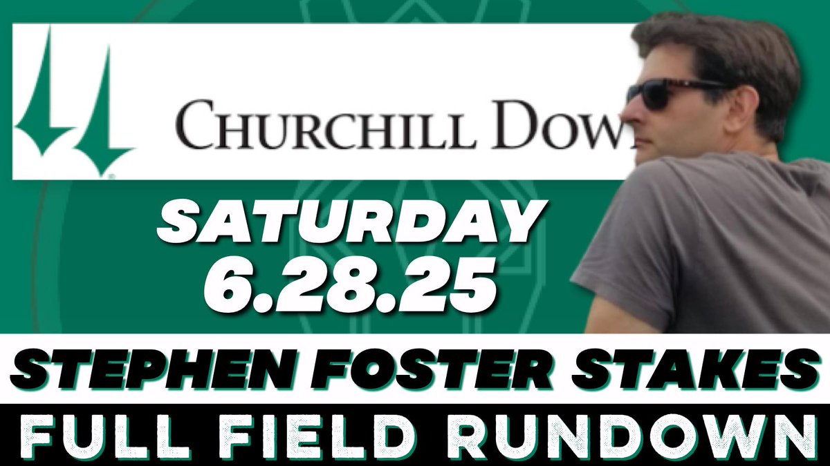 STEPHEN FOSTER STAKES Full field Rundown with The Formula. Who do you like in this stacked race at <a href="/ChurchillDowns/">Churchill Downs</a> ?
youtu.be/R6OSDk_Wzs0